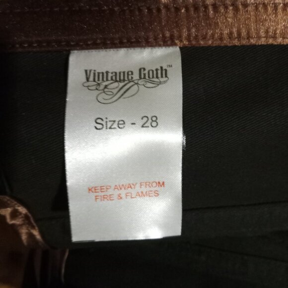 Goth Satin Corset - Picture 2 of 7